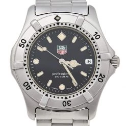 Tag Heuer Black Stainless Steel Professional WE1110-R Men's Wristwatch 38 Mm For Men 10 Tag Heuer Black Stainless Steel Professional WE1110-R Men's Wristwatch 38 Mm For Men -Tag Heuer Sales Shop luxury men tag heuer used watches p514700 005