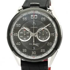 Tag Heuer Black Titanium And Stainless Steel Carrera Calibre 1887 CAR2C12 Chronograph Men's Wristwatch 45 MM For Men -Tag Heuer Sales Shop luxury men tag heuer used watches p538204 003
