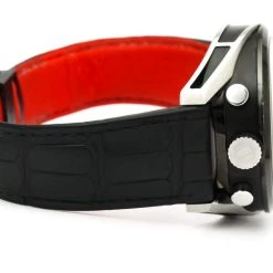 Tag Heuer Black Titanium And Stainless Steel Carrera Calibre 1887 CAR2C12 Chronograph Men's Wristwatch 45 MM For Men -Tag Heuer Sales Shop luxury men tag heuer used watches p538204 008