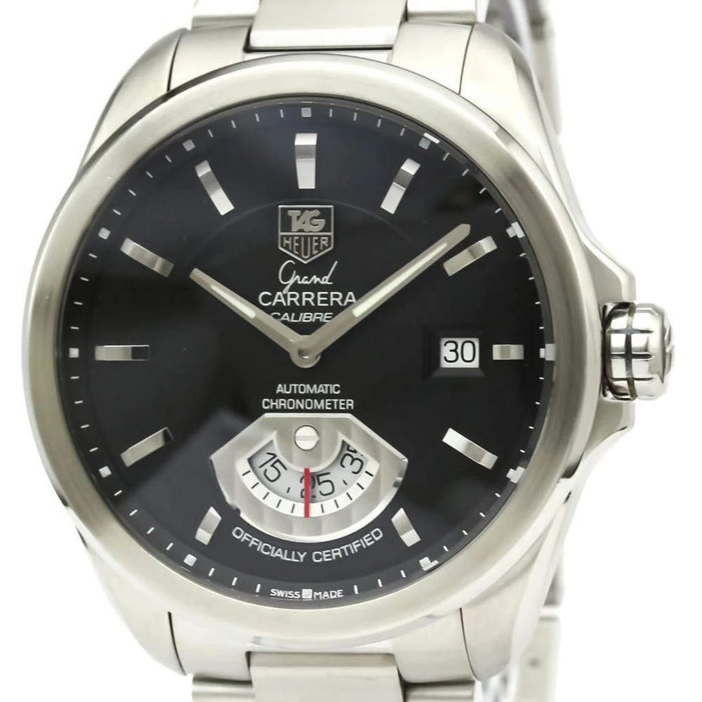 Tag Heuer Black Stainless Steel Grand Carrera Calibre 6 Automatic WAV511A Men's Wristwatch 41 MM For Men 2 Tag Heuer Black Stainless Steel Grand Carrera Calibre 6 Automatic WAV511A Men's Wristwatch 41 MM For Men - Image 2