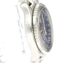 Tag Heuer Blue Stainless Steel Link Quartz Chronograph CT1110 Men's Wristwatch 42 MM For Men -Tag Heuer Sales Shop luxury men tag heuer used watches p538224 004