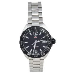 Tag Heuer Black Stainless Steel Formula 1 WAZ1110 Men's Wristwatch 41 Mm For Men