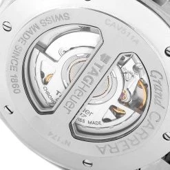 Tag Heuer Black Stainless Steel Grand Carrera Automatic CAV511A Men's Wristwatch 43 MM For Men -Tag Heuer Sales Shop luxury men tag heuer used watches p564683 004