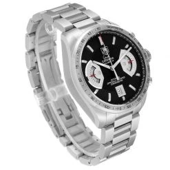 Tag Heuer Black Stainless Steel Grand Carrera Automatic CAV511A Men's Wristwatch 43 MM For Men -Tag Heuer Sales Shop luxury men tag heuer used watches p564683 010