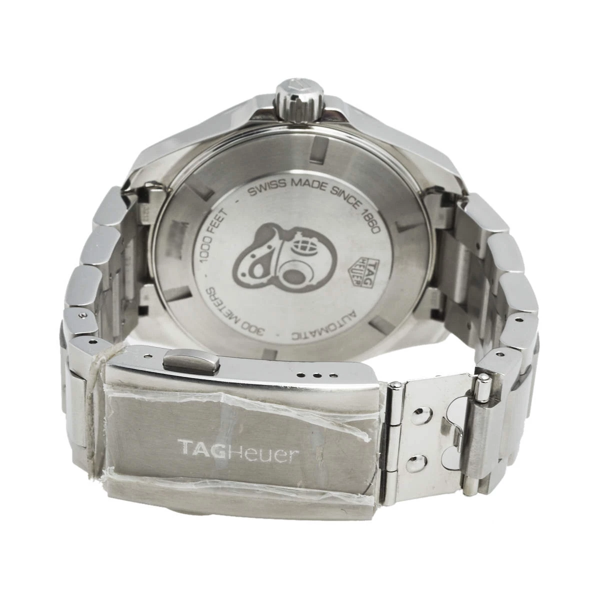 Tag Heuer Blue Stainless Steel Aquaracer GMT WAY201T Men's Wristwatch 43 Mm For Men 5 Tag Heuer Blue Stainless Steel Aquaracer GMT WAY201T Men's Wristwatch 43 Mm For Men - Image 5