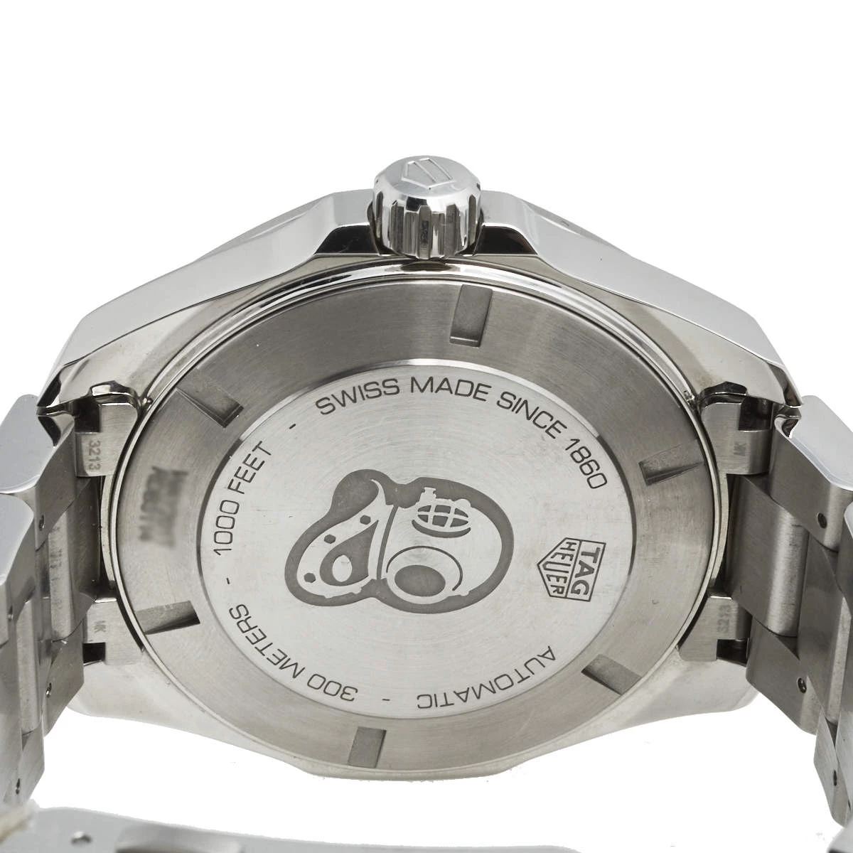 Tag Heuer Blue Stainless Steel Aquaracer GMT WAY201T Men's Wristwatch 43 Mm For Men 4 Tag Heuer Blue Stainless Steel Aquaracer GMT WAY201T Men's Wristwatch 43 Mm For Men - Image 4