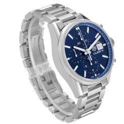 Tag Heuer Blue Stainless Steel Carrera Calibre CBK2112 Men's Wristwatch 41MM For Men -Tag Heuer Sales Shop luxury men tag heuer used watches p566846 009