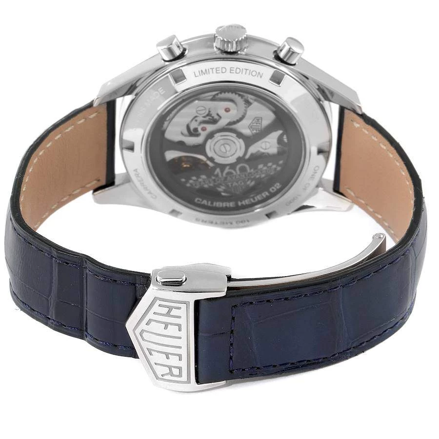 Tag Heuer White Stainless Steel Carrera 160 Years Anniversary CBK221C Men's Wristwatch 39MM For Men 5 Tag Heuer White Stainless Steel Carrera 160 Years Anniversary CBK221C Men's Wristwatch 39MM For Men - Image 5