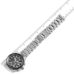Tag Heuer Grey Stainless Steel Carrera Chronograph CAR201W Men's Wristwatch 43MM For Men -Tag Heuer Sales Shop luxury men tag heuer used watches p573075 007