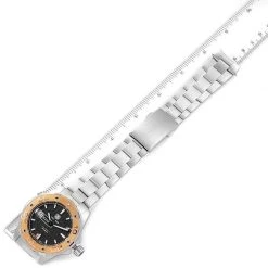 Tag Heuer Black 18K Rose Gold Stainless Steel Aquaracer WAJ2150 Men's Wristwatch 43MM For Men -Tag Heuer Sales Shop luxury men tag heuer used watches p577100 004