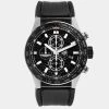 Tag Heuer Black Stainless Steel Carrera Caliber Heuer 01 Aston Martin Limited Edition CAR2A1AB Men's Wristwatch 43 MM For Men