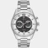 Tag Heuer Silver Stainless Steel Carrera Calibre Flyback CAR2B11 Men's Wristwatch 36 MM For Men