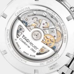Tag Heuer Silver Stainless Steel Carrera Calibre Flyback CAR2B11 Men's Wristwatch 36 MM For Men 13 Tag Heuer Silver Stainless Steel Carrera Calibre Flyback CAR2B11 Men's Wristwatch 36 MM For Men -Tag Heuer Sales Shop luxury men tag heuer used watches p580243 002