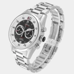 Tag Heuer Silver Stainless Steel Carrera Calibre Flyback CAR2B11 Men's Wristwatch 36 MM For Men 15 Tag Heuer Silver Stainless Steel Carrera Calibre Flyback CAR2B11 Men's Wristwatch 36 MM For Men -Tag Heuer Sales Shop luxury men tag heuer used watches p580243 008