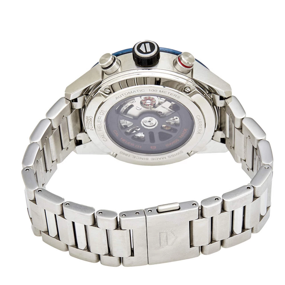Tag Heuer Blue Stainless Steel CAR201T Men's Wristwatch 43 Mm For Men 5 Tag Heuer Blue Stainless Steel CAR201T Men's Wristwatch 43 Mm For Men - Image 5