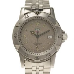 Tag Heuer Grey Stainless Steel 2000 Professional Diver Men's Wristwatch 38MM For Men -Tag Heuer Sales Shop luxury men tag heuer used watches p60562 003