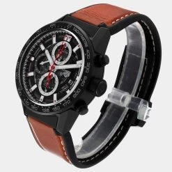 Tag Heuer Black Ceramic Carrera Calibre 01 CAR2090 Men's Wristwatch 43 MM For Men -Tag Heuer Sales Shop luxury men tag heuer used watches p606017 004