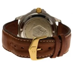 Tag Heuer Silver Stainless Steel Professional Men's Wristwatch 40MM For Men -Tag Heuer Sales Shop luxury men tag heuer used watches p61572 005