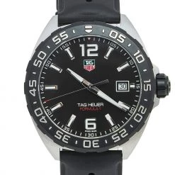 TAG Heuer Black Stainless Steel Rubber Formula 1 WAZ1110 Men's Wristwatch 41 Mm For Men 10 TAG Heuer Black Stainless Steel Rubber Formula 1 WAZ1110 Men's Wristwatch 41 Mm For Men -Tag Heuer Sales Shop luxury men tag heuer used watches p617759 006
