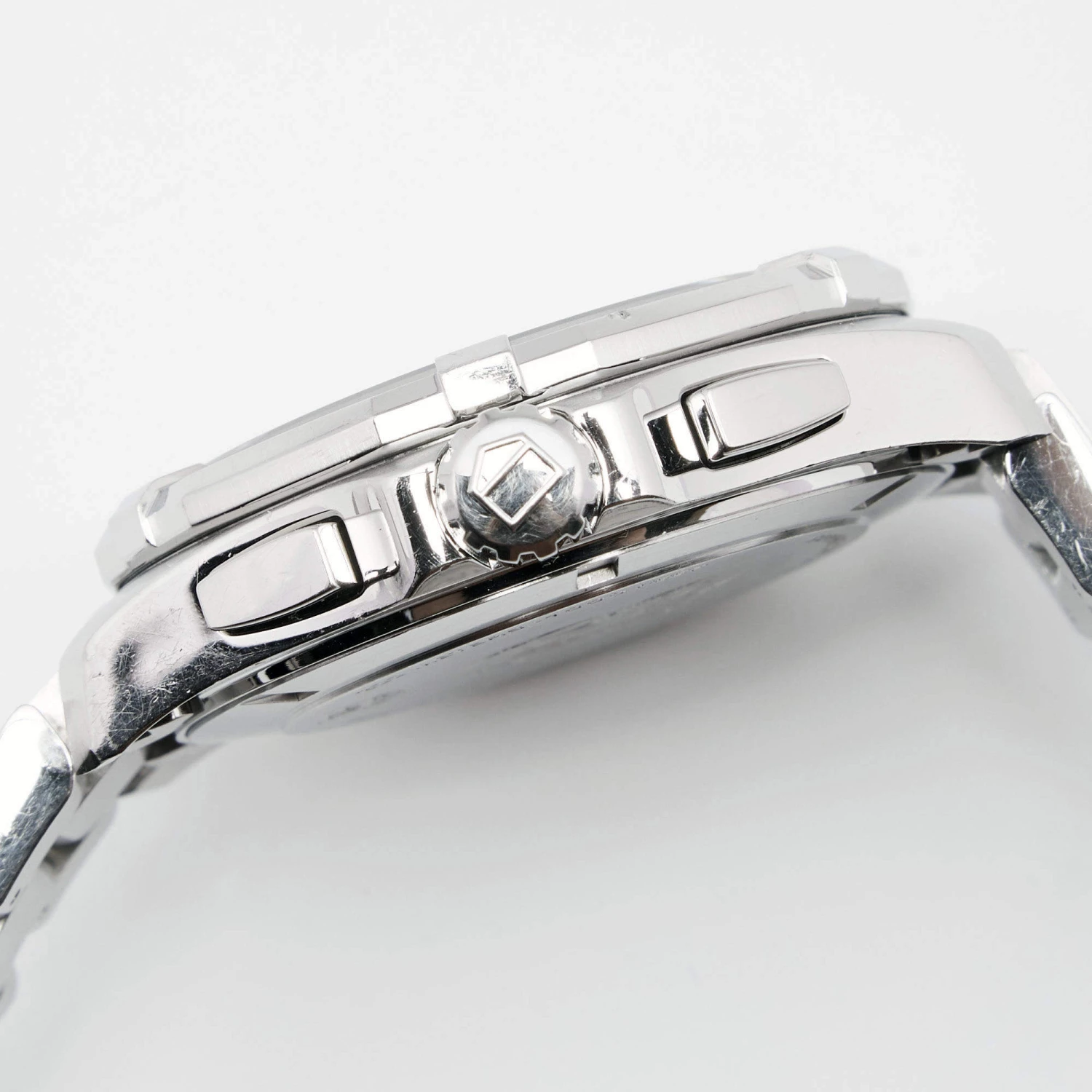 Tag Heuer Black Stainless Steel Aquaracer CAY110.0 Men's Wristwatch 43 Mm For Men 7 Tag Heuer Black Stainless Steel Aquaracer CAY110.0 Men's Wristwatch 43 Mm For Men - Image 7