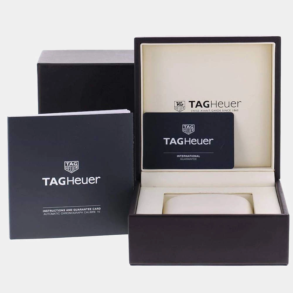 Tag Heuer Blue Stainless Steel Aquaracer Chronograph CAY211B Men's Wristwatch 43 MM For Men 8 Tag Heuer Blue Stainless Steel Aquaracer Chronograph CAY211B Men's Wristwatch 43 MM For Men - Image 8