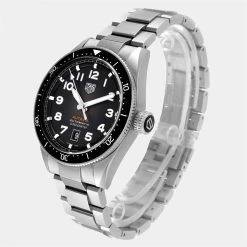 Tag Heuer Brown Stainless Steel Autavia Calibre 5 WBE5114 Men's Wristwatch 42 MM For Men -Tag Heuer Sales Shop luxury men tag heuer used watches p628170 006