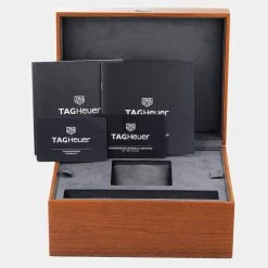 Tag Heuer Brown Stainless Steel Autavia Calibre 5 WBE5114 Men's Wristwatch 42 MM For Men -Tag Heuer Sales Shop luxury men tag heuer used watches p628170 008