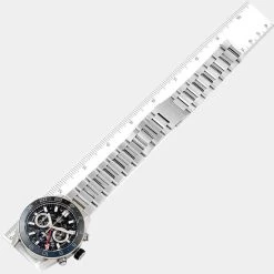 Tag Heuer Black Stainless Steel Carrera Batman Chronograph CBG2A1Z Men's Wristwatch 45 MM For Men -Tag Heuer Sales Shop luxury men tag heuer used watches p628182 008