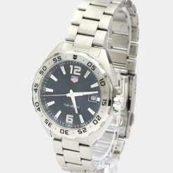 Tag Heuer Blue Stainless Steel Formula 1 Quartz WAZ1118 Men's Wristwatch 41 MM For Men