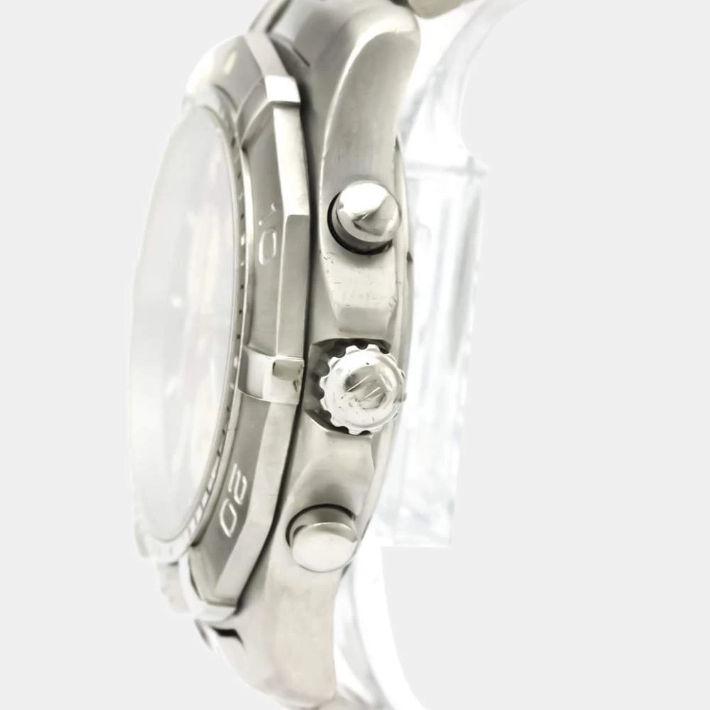 Tag Heuer Blue Stainless Steel Aquaracer Chronograph Quartz CAF1112 Men's Wristwatch 42 MM For Men 5 Tag Heuer Blue Stainless Steel Aquaracer Chronograph Quartz CAF1112 Men's Wristwatch 42 MM For Men - Image 5