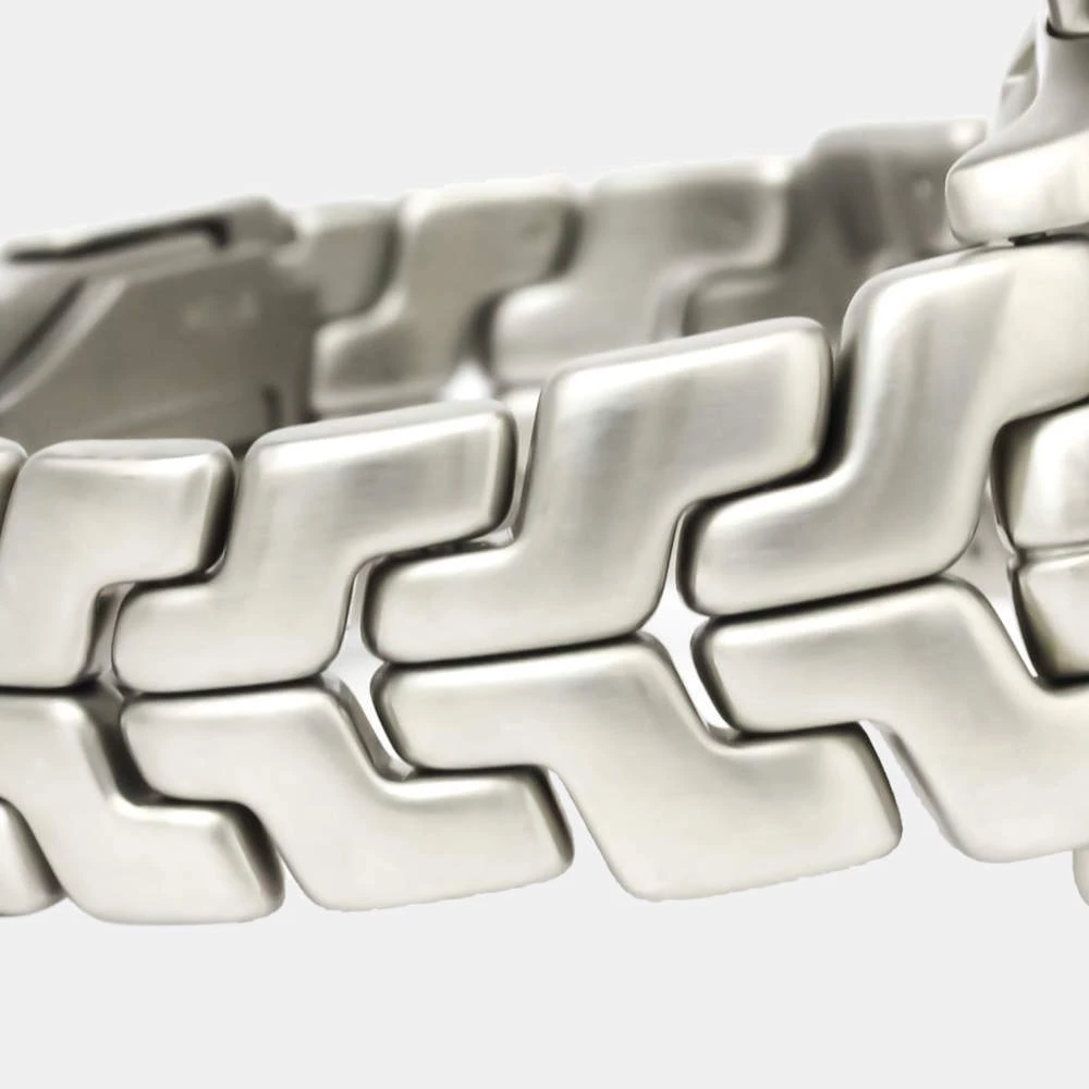 Tag Heuer Silver Stainless Steel Link Chronograph Automatic CT2113 Men's Wristwatch 42 MM For Men 7 Tag Heuer Silver Stainless Steel Link Chronograph Automatic CT2113 Men's Wristwatch 42 MM For Men - Image 7