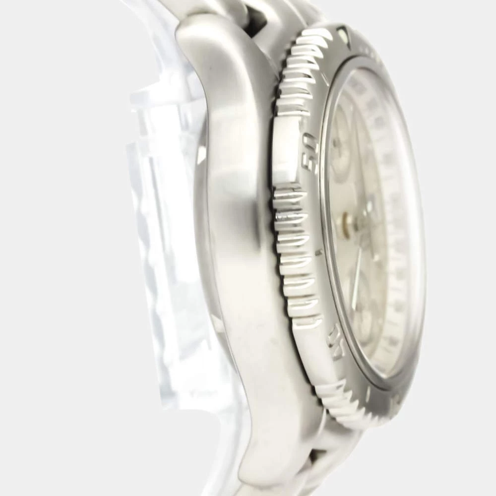 Tag Heuer Silver Stainless Steel Link Chronograph Automatic CT2113 Men's Wristwatch 42 MM For Men 6 Tag Heuer Silver Stainless Steel Link Chronograph Automatic CT2113 Men's Wristwatch 42 MM For Men - Image 6