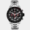 Tag Heuer Black Stainless Steel Carrera Senna Special Edition Chronograph CBG2013 Men's Wristwatch 43 MM For Men
