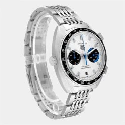 Tag Heuer Silver Stainless Steel Autavia Automatic Chronograph CY2110 Men's Wristwatch 43 MM For Men -Tag Heuer Sales Shop luxury men tag heuer used watches p633936 002