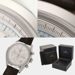 Tag Heuer White Stainless Steel Carrera Caliber 16 Chronograph CV2110-0 Men's Wristwatch 39 MM For Men -Tag Heuer Sales Shop luxury men tag heuer used watches p634488 012