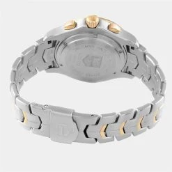 Tag Heuer Silver 18K Yellow Gold And Stainless Steel Link Chronograph CJF2150 Men's Wristwatch 42 MM For Men 14 Tag Heuer Silver 18K Yellow Gold And Stainless Steel Link Chronograph CJF2150 Men's Wristwatch 42 MM For Men -Tag Heuer Sales Shop luxury men tag heuer used watches p635716 001