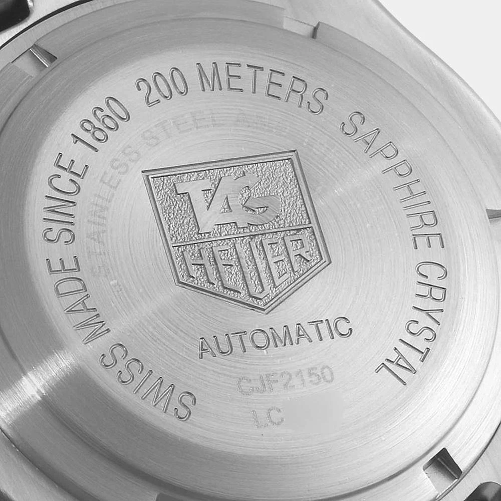 Tag Heuer Silver 18K Yellow Gold And Stainless Steel Link Chronograph CJF2150 Men's Wristwatch 42 MM For Men 4 Tag Heuer Silver 18K Yellow Gold And Stainless Steel Link Chronograph CJF2150 Men's Wristwatch 42 MM For Men - Image 4