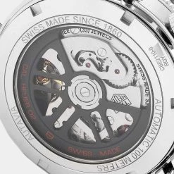 Tag Heuer Black Stainless Steel Autavia Heritage Calibre Heuer 02 CBE2110 Men's Wristwatch 42 MM For Men -Tag Heuer Sales Shop luxury men tag heuer used watches p641126 005