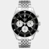 Tag Heuer Black Stainless Steel Autavia Heritage Calibre Heuer 02 CBE2110 Men's Wristwatch 42 MM For Men