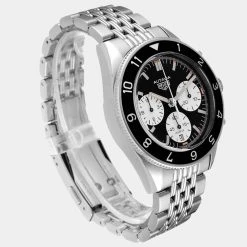 Tag Heuer Black Stainless Steel Autavia Heritage Calibre Heuer 02 CBE2110 Men's Wristwatch 42 MM For Men -Tag Heuer Sales Shop luxury men tag heuer used watches p641126 010