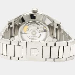 Tag Heuer Black Stainless Steel Carrera Calibre 5 Day Date Automatic WAR211A Men's Wristwatch 39 MM For Men -Tag Heuer Sales Shop luxury men tag heuer used watches p642522 004