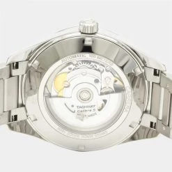 Tag Heuer Black Stainless Steel Carrera Calibre 5 Day Date Automatic WAR211A Men's Wristwatch 39 MM For Men -Tag Heuer Sales Shop luxury men tag heuer used watches p642522 006