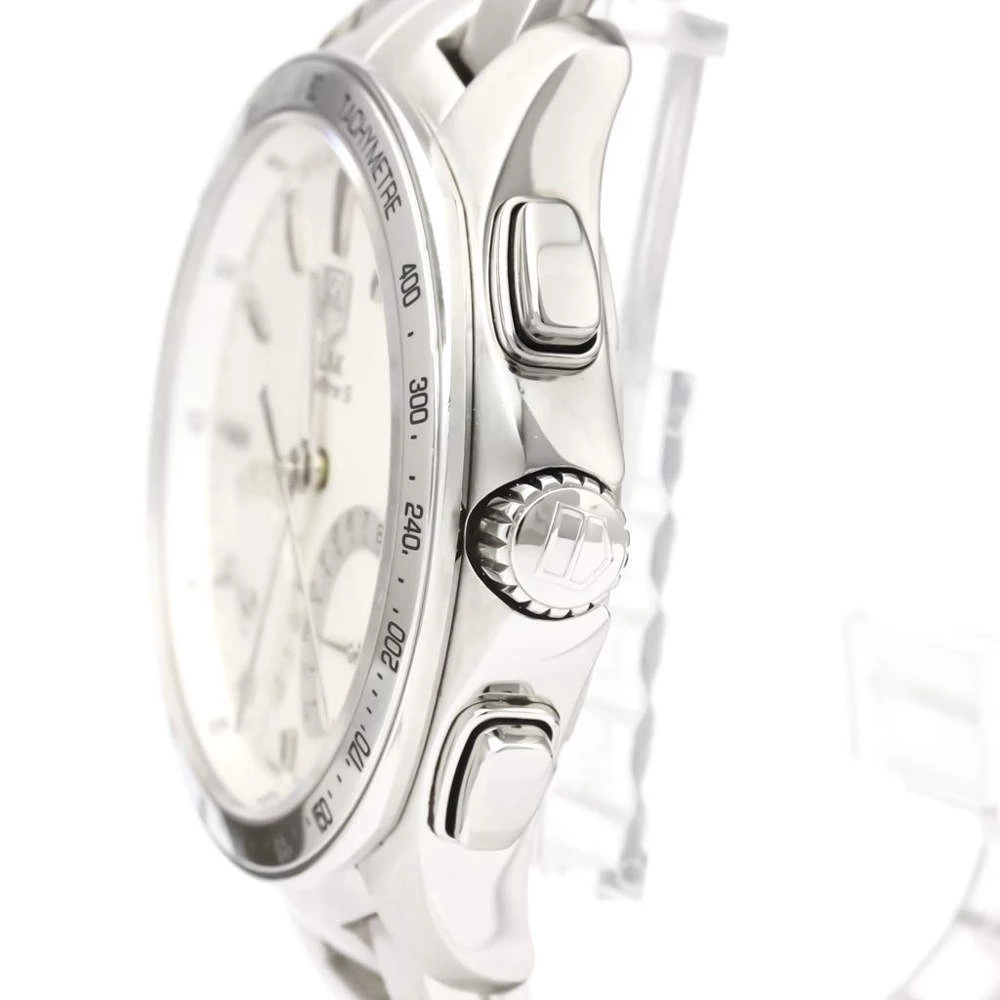 Tag Heuer Silver Stainless Steel Link Calibre S CAT7011 Quartz Men's Wristwatch 43 MM For Men 5 Tag Heuer Silver Stainless Steel Link Calibre S CAT7011 Quartz Men's Wristwatch 43 MM For Men - Image 5