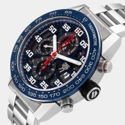 Tag Heuer Black Stainless Steel Carrera Red Bull Racing CAR2A1K Men's Wristwatch 45 Mm For Men -Tag Heuer Sales Shop luxury men tag heuer used watches p655018 009