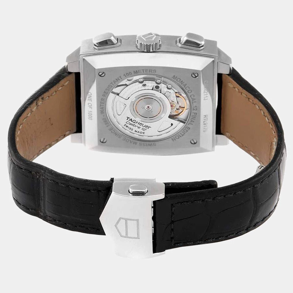 Tag Heuer Grey Stainless Steel Monaco Limited Edition CAW211J Men's Wristwatch 39 Mm For Men 5 Tag Heuer Grey Stainless Steel Monaco Limited Edition CAW211J Men's Wristwatch 39 Mm For Men - Image 5