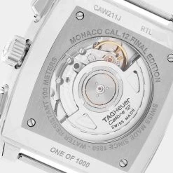 Tag Heuer Grey Stainless Steel Monaco Limited Edition CAW211J Men's Wristwatch 39 Mm For Men 12 Tag Heuer Grey Stainless Steel Monaco Limited Edition CAW211J Men's Wristwatch 39 Mm For Men -Tag Heuer Sales Shop luxury men tag heuer used watches p655027 002