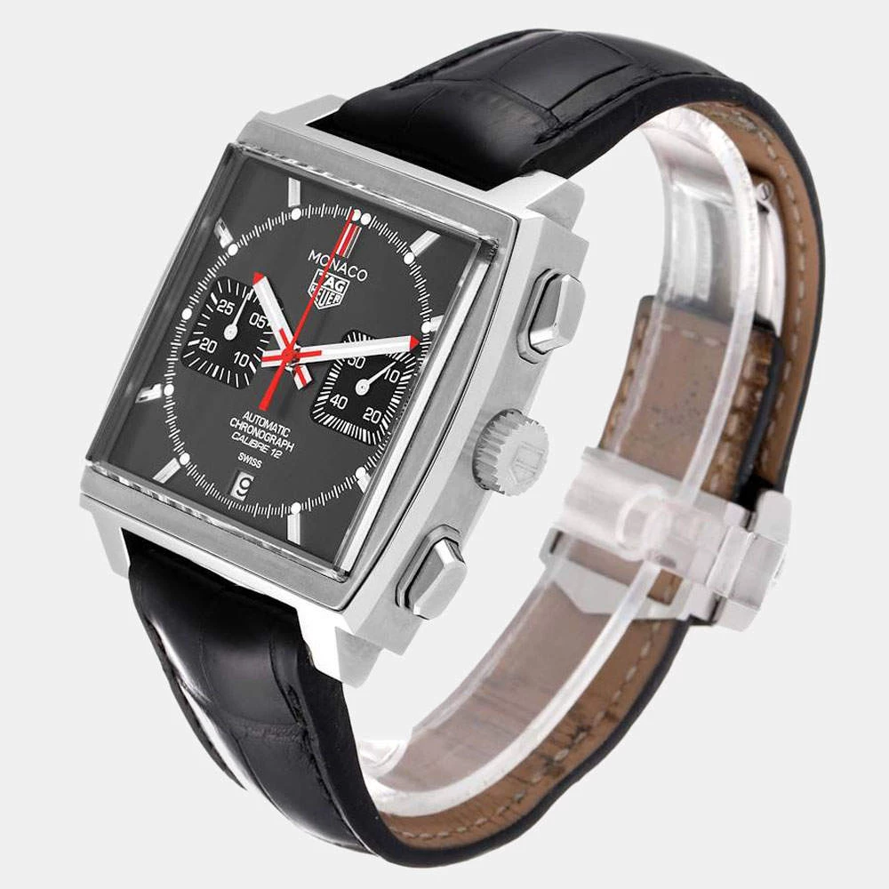 Tag Heuer Grey Stainless Steel Monaco Limited Edition CAW211J Men's Wristwatch 39 Mm For Men 7 Tag Heuer Grey Stainless Steel Monaco Limited Edition CAW211J Men's Wristwatch 39 Mm For Men - Image 7