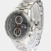 Tag Heuer Grey Stainless Steel Carrera Chronograph Lewis Hamilton CV201M Men's Wristwatch 41 Mm For Men