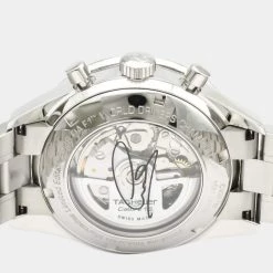 Tag Heuer Grey Stainless Steel Carrera Chronograph Lewis Hamilton CV201M Men's Wristwatch 41 Mm For Men -Tag Heuer Sales Shop luxury men tag heuer used watches p659039 012