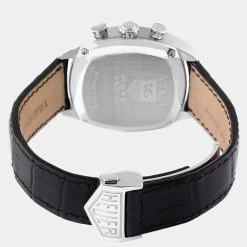 Tag Heuer Black Stainless Steel Monza Chronograph CR2113 Men's Wristwatch 37 Mm For Men -Tag Heuer Sales Shop luxury men tag heuer used watches p669359 005